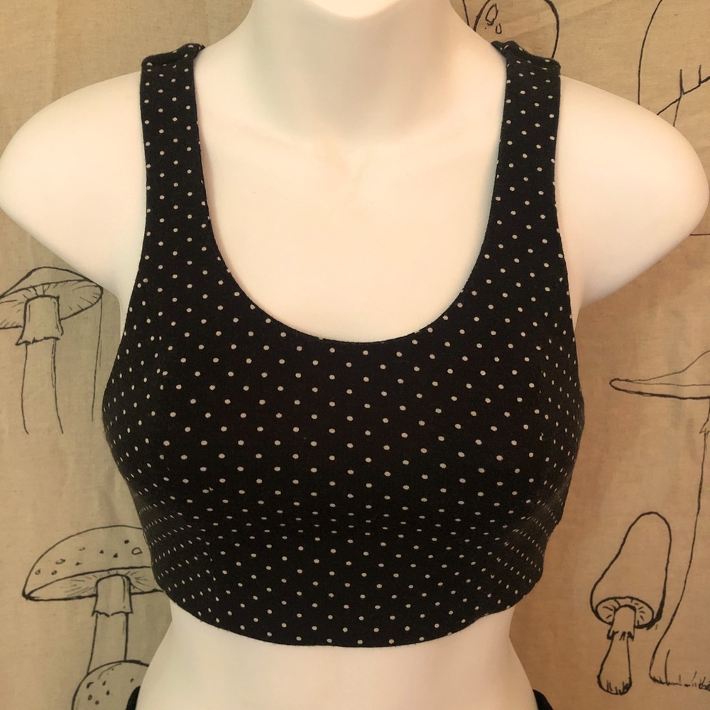 Polka dot crop top